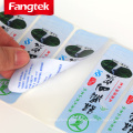 Wholesale Printing Custom Self Adhesive Double Sided Layer Label Sticker Printing